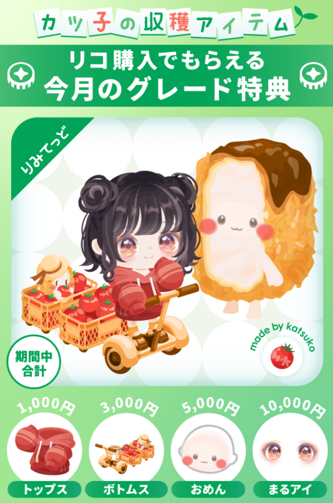 【重課金専用】ファン以外の課金欲を煽れるか~ってなりそうなんだけど実際のところどうなの？　リコ購入VIPグレード2023年7月版【ピグクリエイター】